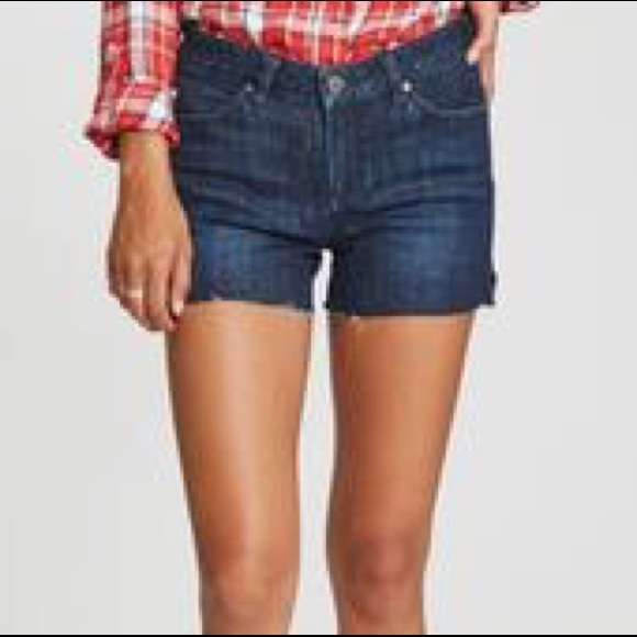 high rise cut off shorts